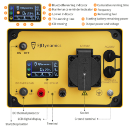 FJD X2800iE European Inverter Generator with display, electric starter & remote App